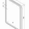 Континент Зеркало Russo Led 50x70