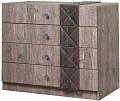Комод КМК Мебель 4Я Монако 0673.1 (графит-дуб полярный)