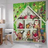 Шторка-занавеска для ванны JoyArty Дом для украшений sc_78657