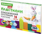 Пластилин BRAUBERG Kids 106510 (18 цв)