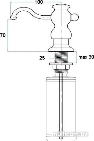 Дозатор для жидкого мыла ZorG ZR-25 хром