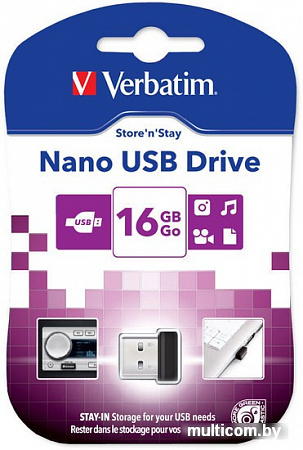 USB Flash Verbatim Store 'n' Stay NANO 16GB (97464)