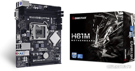 Материнская плата BIOSTAR H61MHV3 Ver. 7.0