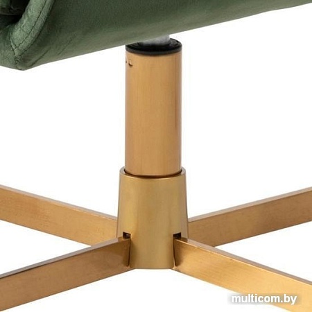 Интерьерное кресло Actona Carrera 0000078611 (зеленый/металл латунь)