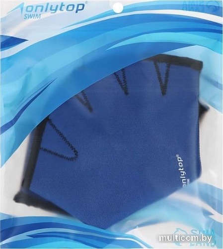 Перчатки для плавания Onlytop 9424260 (S, синий)