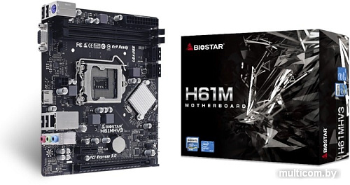 Материнская плата BIOSTAR H61MHV3 Ver. 7.0