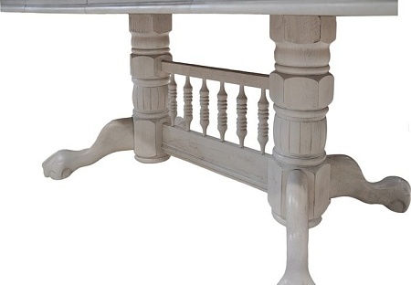 Обеденный стол Домовой HNDT-4296-SWC (белый серый)