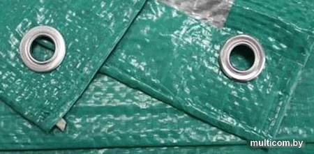 Тент GreenTerra Тарпаулин 3x6 (зеленый/серебристый)