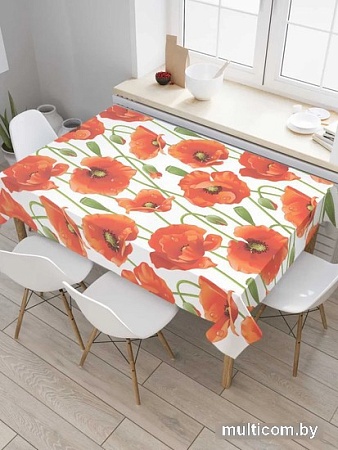 Скатерть JoyArty Бескрайние маки tcox_11900