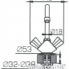 Смеситель Bravat Duo F1133186CP
