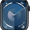 Умные часы Apple Watch Series 9 45 мм (алюминиевый корпус, полуночный/полуночный, спортивный силиконовый ремешок S/M)
