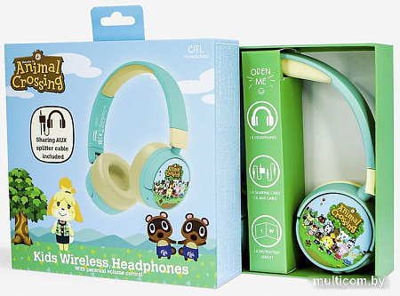 Наушники OTL Technologies Nintendo Animal Crossing Kids Wireless AC0998