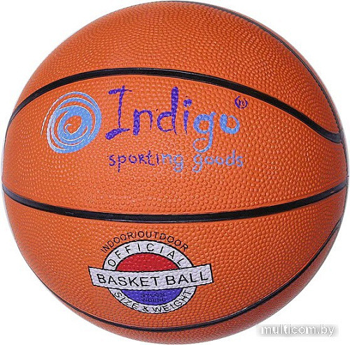 Баскетбольный мяч Indigo 7300-7-TBR (7 размер, оранжевый)
