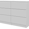 Комод Горизонт Нео 1050 6 ящиков (белый)