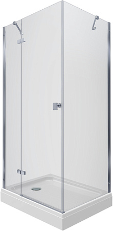 Душевой уголок Triton Брава Хром 120х80 (прозрачное стекло)