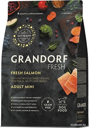 Сухой корм для собак Grandorf Adult Mini Breeds Fresh Salmon&Sweet Potato 1 кг