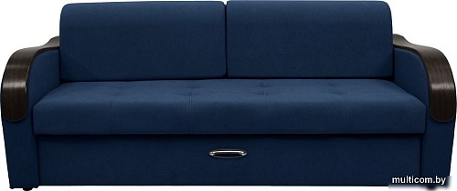Диван Сириус Лидер-1 НПБ (Eva 22 велюр синий)