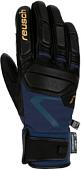 Горнолыжные перчатки Reusch Pro Rc 6201110-7470 (р-р 9.5, Black/Dress Blue/Gold)