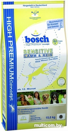 Корм для собак Bosch Sensitive Lamb & Rice 15 кг