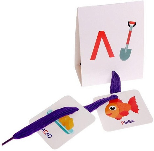 Развивающая игра Zabiaka Найди звук Логопедическая шнуровка 5799937