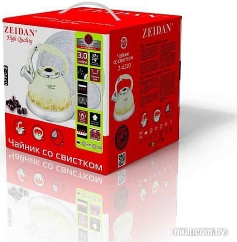 Чайник со свистком ZEIDAN Z-4220