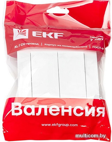 Выключатель EKF PROxima Валенсия EWV10-023-10 (белый)