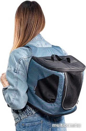 Рюкзак-переноска Gamma 31862001 (линии, голубой)
