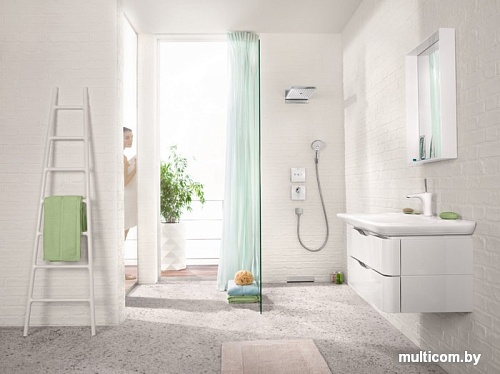 Переключатель режимов Hansgrohe ShowerSelect Glass 15736400 (белый/хром)