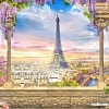 Фотообои Citydecor Вид на Париж с защитным покрытием 300x254