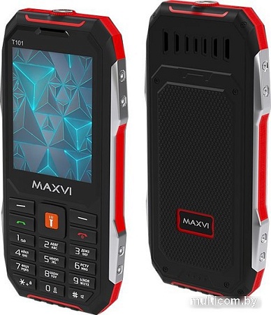 Кнопочный телефон Maxvi T101 (красный)