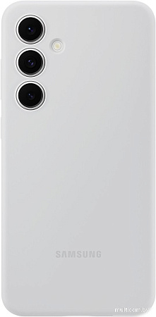 Чехол для телефона Samsung Silicone Case Galaxy S24 FE (серый)