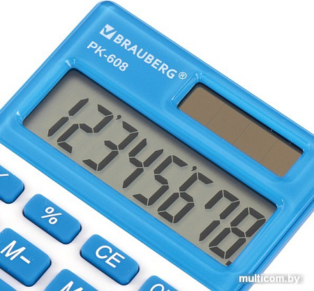 Калькулятор BRAUBERG PK-608-BU 250519 (синий)