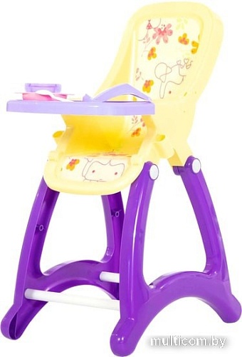 Стульчик для кукол Полесье Беби №2 48011 (фиолетовый/желтый)