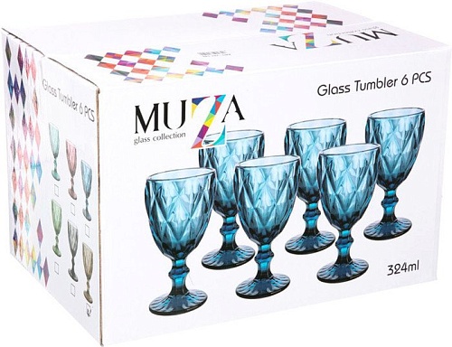 Набор бокалов для вина Lefard Muza Color Ромбо 781-149