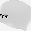 Шапочка для плавания TYR Long Hair Wrinkle-Free Silicone Cap LCSL/100 (белый)