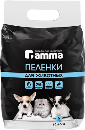 Туалет-лоток Gamma 30552004 (60х60 см, 5 шт)