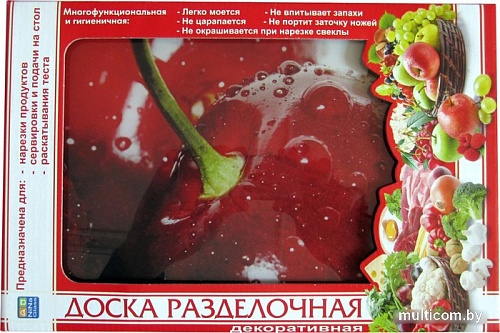 Разделочная доска NiNaGlass Вишня 85-101-20x30 4840158376