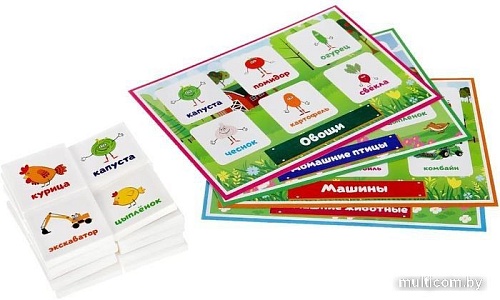 Развивающая игра Умные игры IQ-лото. Синий трактор. Веселая ферма 4680107902245