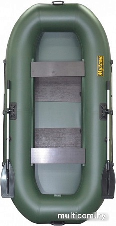 Гребная лодка Муссон B-250 PC (зеленый)