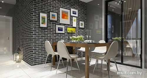 Декоративный кирпич Stone Mill ЛофтБрик (антрацит)