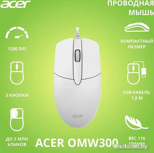 Мышь Acer OMW300 (белый)