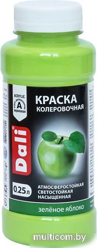 Колеровочная краска Dali акриловая 0.25 л (зеленое яблоко)