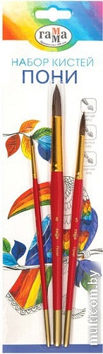 Набор кистей Гамма Пони 280618.09.03 (3 шт)