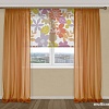 Комплект гардин Delfa Voile СТШ/Д-050 Voile/8819 2x2.5 м (мандарин, 2 шт)