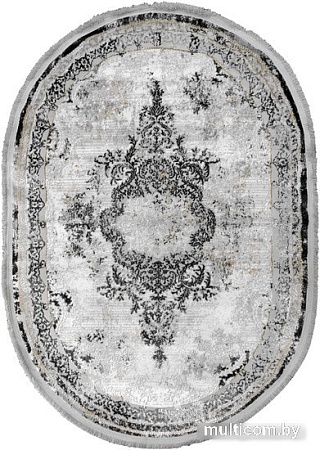 Ковер для жилой комнаты Safyun Liparis LP362-GREY-BLACK-OVAL (1.2x1.7)