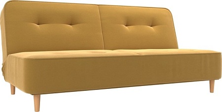 Диван Mebelico Портленд 108744 (БНП, микровельвет, желтый)