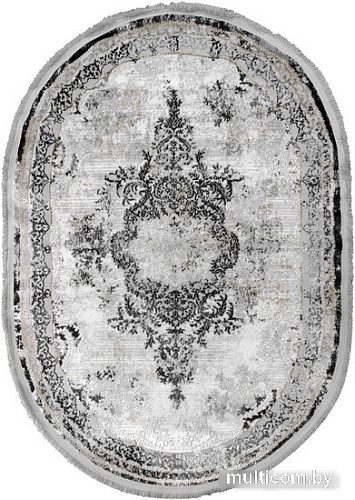 Ковер для жилой комнаты Safyun Liparis LP362-GREY-BLACK-OVAL (1.2x1.7)