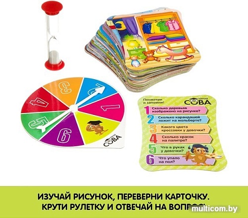 Развивающая игра Bondibon Умная сова. Посмотри и запомни ВВ4004