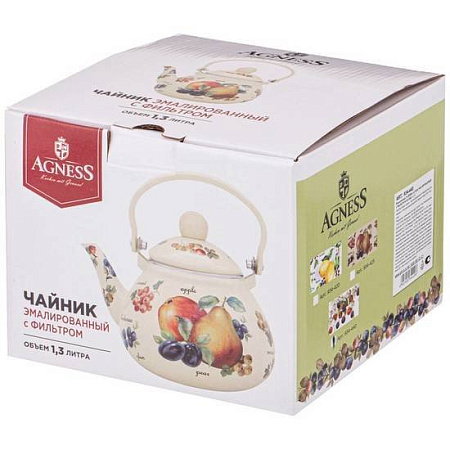 Чайник без свистка Agness Фрукты 934-425