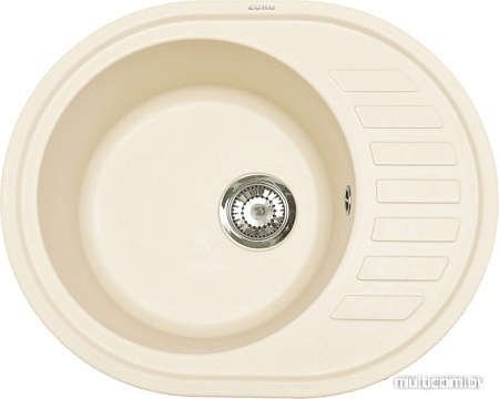 Кухонная мойка ZorG Roso 62 (сливочная ваниль)
